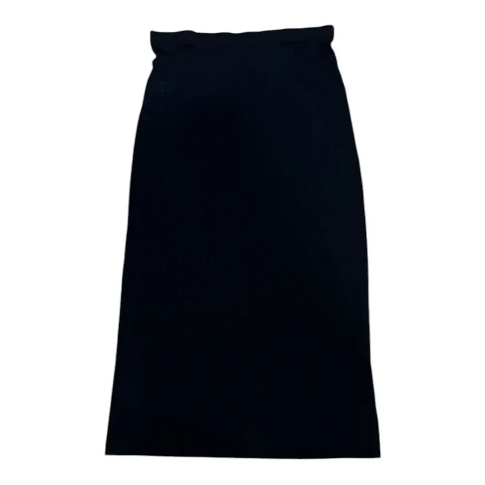 DKNY Black Stretch Maxi Skirt M/L